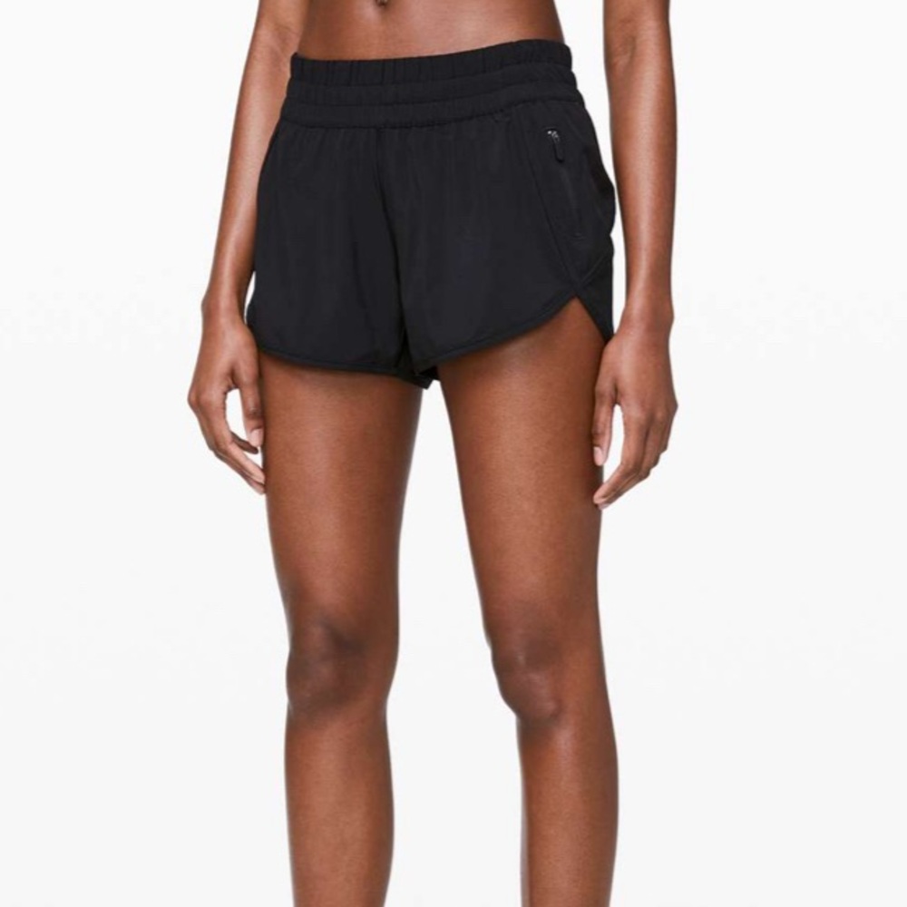 4” Lululemon Tracker Shorts in Black
